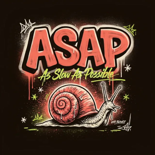 Графический постер As Slow As Possible